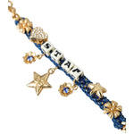 Dolce & Gabbana Gold Tone Brass Chain Star Fashion Bracelet SMY10299