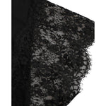 Dolce & Gabbana Black Sacred Heart Print Cotton Lace T-shirt TSH8141-42