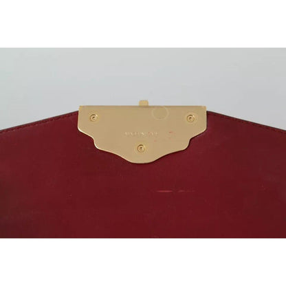 Dolce & Gabbana Black Leather Gold Metal Mini Women Purse Bag Lucia Wallet