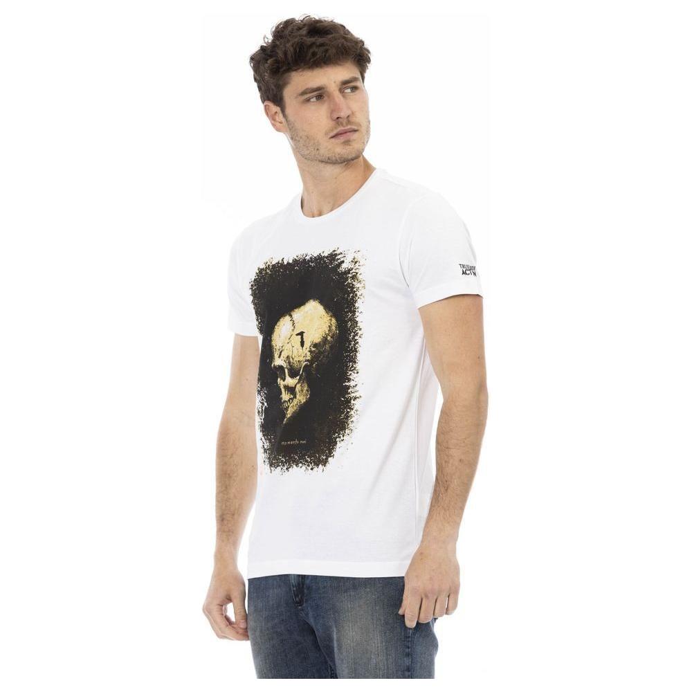 Trussardi Action White Cotton Men T-Shirt