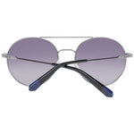 Gant Gray Men Sunglass in metal aviator frame with gunmetal finish, 100% UVA & UVB protection, full-rim style with grey lenses.