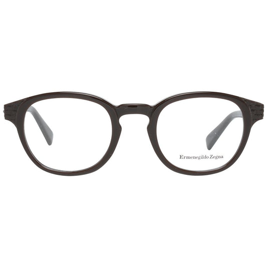 Ermenegildo Zegna Brown Men Optical Frames ER-1020894