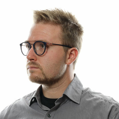 Police Blue Men Glasses Frame