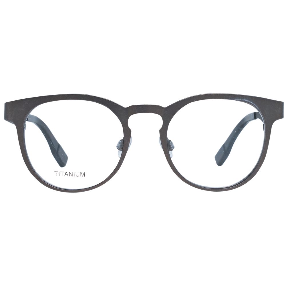 Ermenegildo Zegna Gray Men Glasses Frame