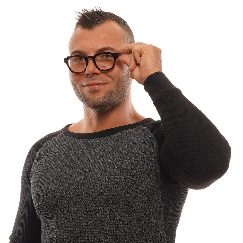 Ermenegildo Zegna Brown Men Glasses Frame