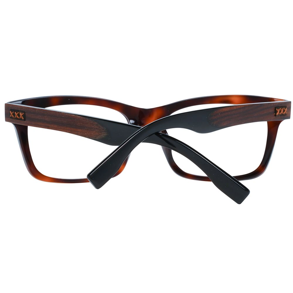 Ermenegildo Zegna Brown Men Glasses Frame