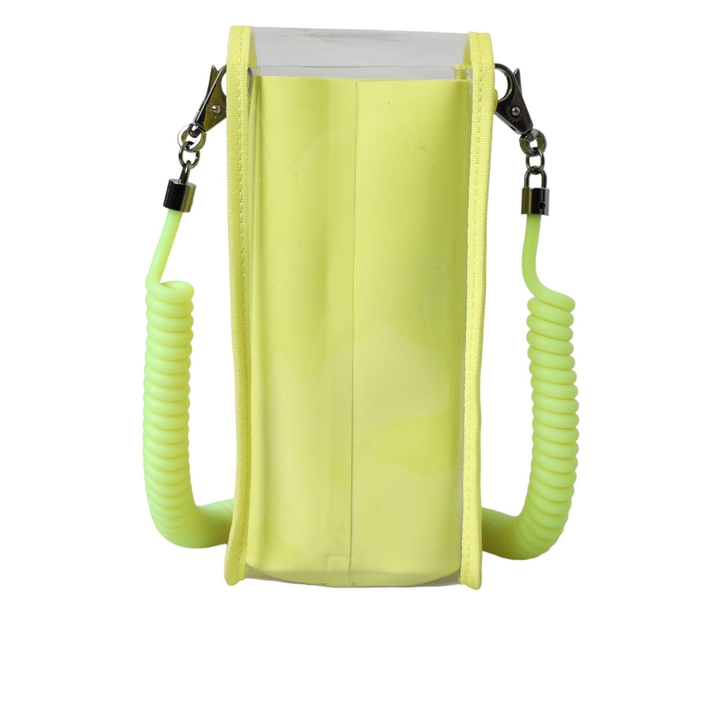 Dolce & Gabbana Yellow Green Plastic DG Logo Neck Strap Cardholder Wallet