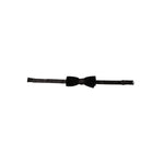 Dolce & Gabbana Black Velvet Cotton Adjustable Neck Men Bow Tie FT3921