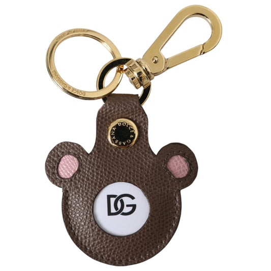 Dolce & Gabbana Multicolor Dauphine Calfskin DG Logo Keyring Keychain