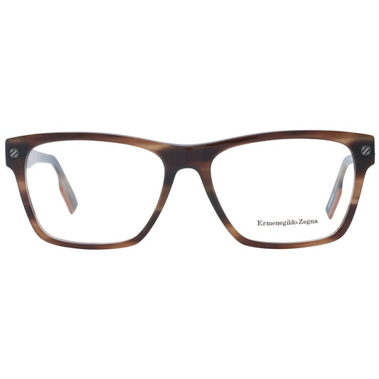 Ermenegildo Zegna Brown Men Optical Frames ER-1053518