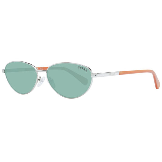 Guess Silver Unisex Sunglasses Guess Dark Sea Green