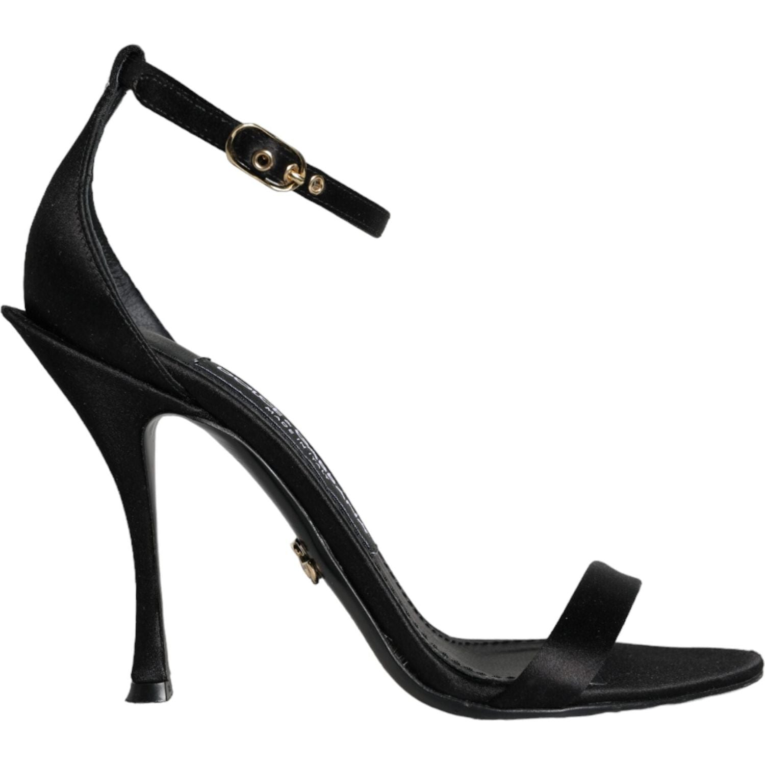 حذاء Dolce &amp; Gabbana KEIRA أسود بكعب عالٍ وحزام للكاحل