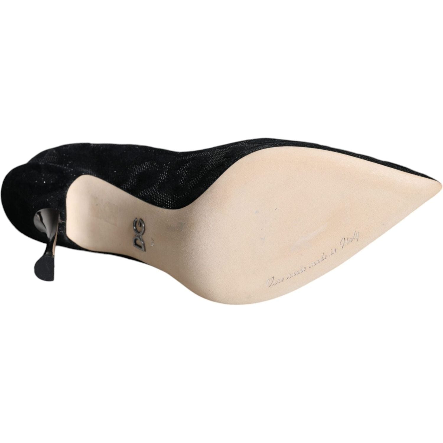 حذاء دولتشي آند غابانا ذو الكعب العالي من لوركس بنقشة جلد النمر باللون الأسود