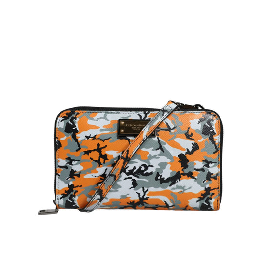 Dolce & Gabbana Multicolor Camouflage Leather Purse Cross Body Bag BAG1539