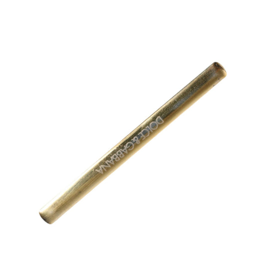 Dolce & Gabbana Gold Tone Brass Logo Branded Men Tie Clip Bar
