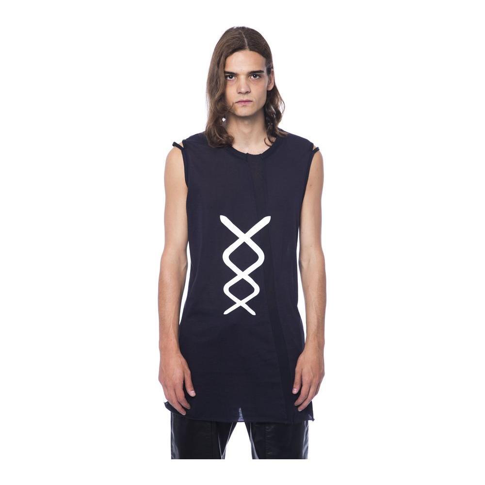 Nicolo Tonetto Black Cotton Men Tank Top