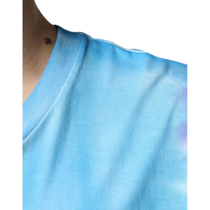 Dolce & Gabbana Multicolor Tie Dye Cotton Sleeveless T-shirt