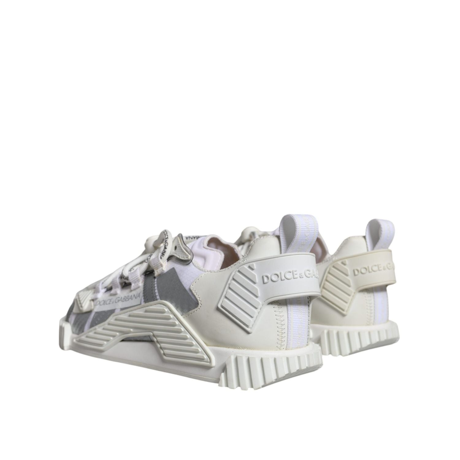 Dolce & Gabbana White Lace Up Low Top NS1 Sneakers Shoes