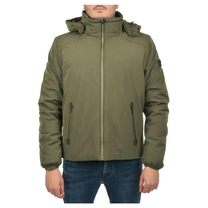 Yes Zee Green Nylon Men Jacket