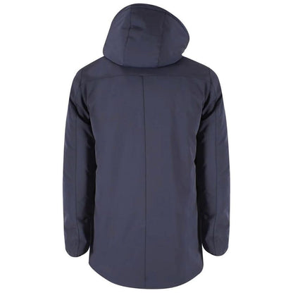 Yes Zee Blue Nylon Men's Down Jacket