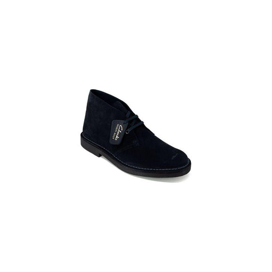 Clarks Blue Leather Boot Clarks Black