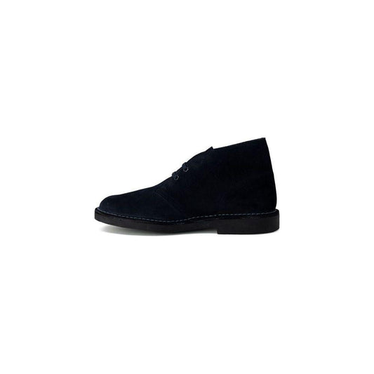 Clarks Blue Leather Boot Clarks Black