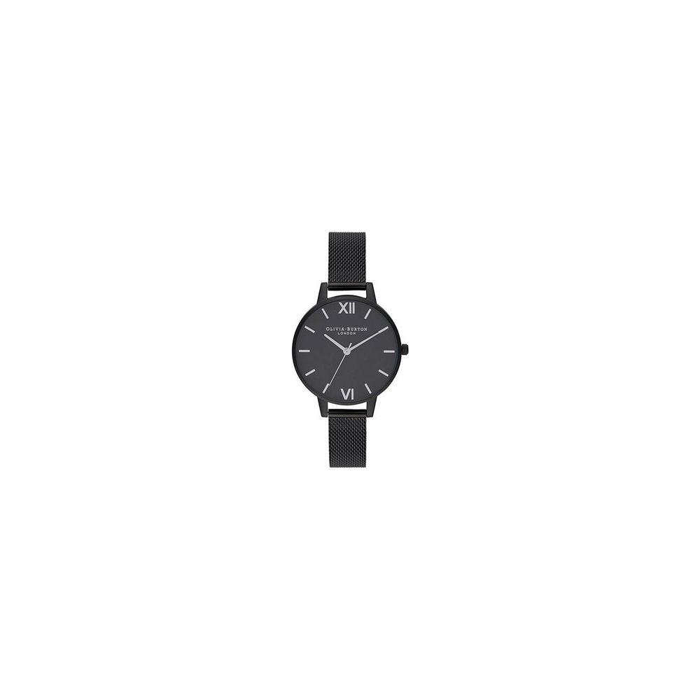 Olivia Burton Black Stainless Steel Watch