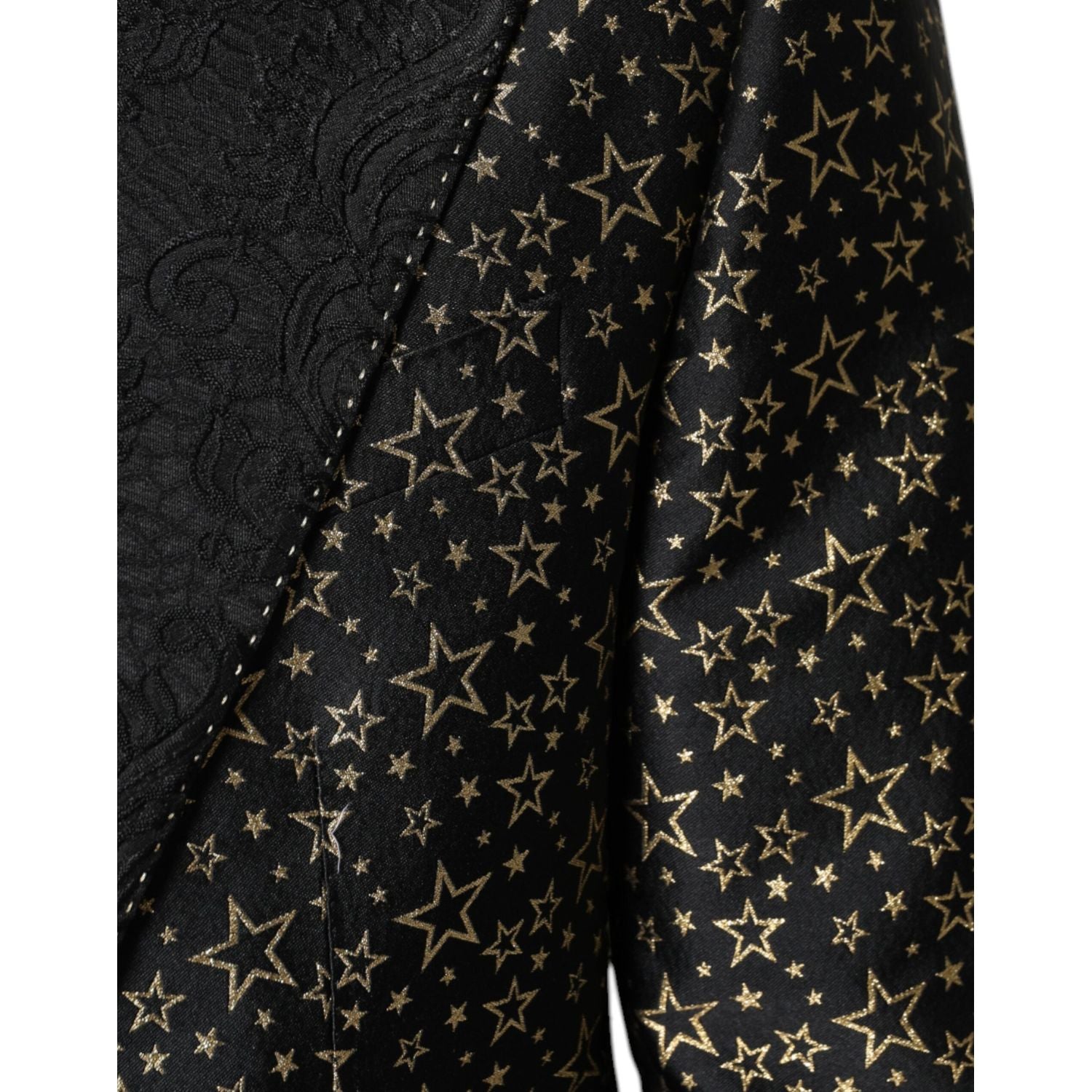 Dolce & Gabbana Black Stars Jacquard SICILIA 2 Piece Suit