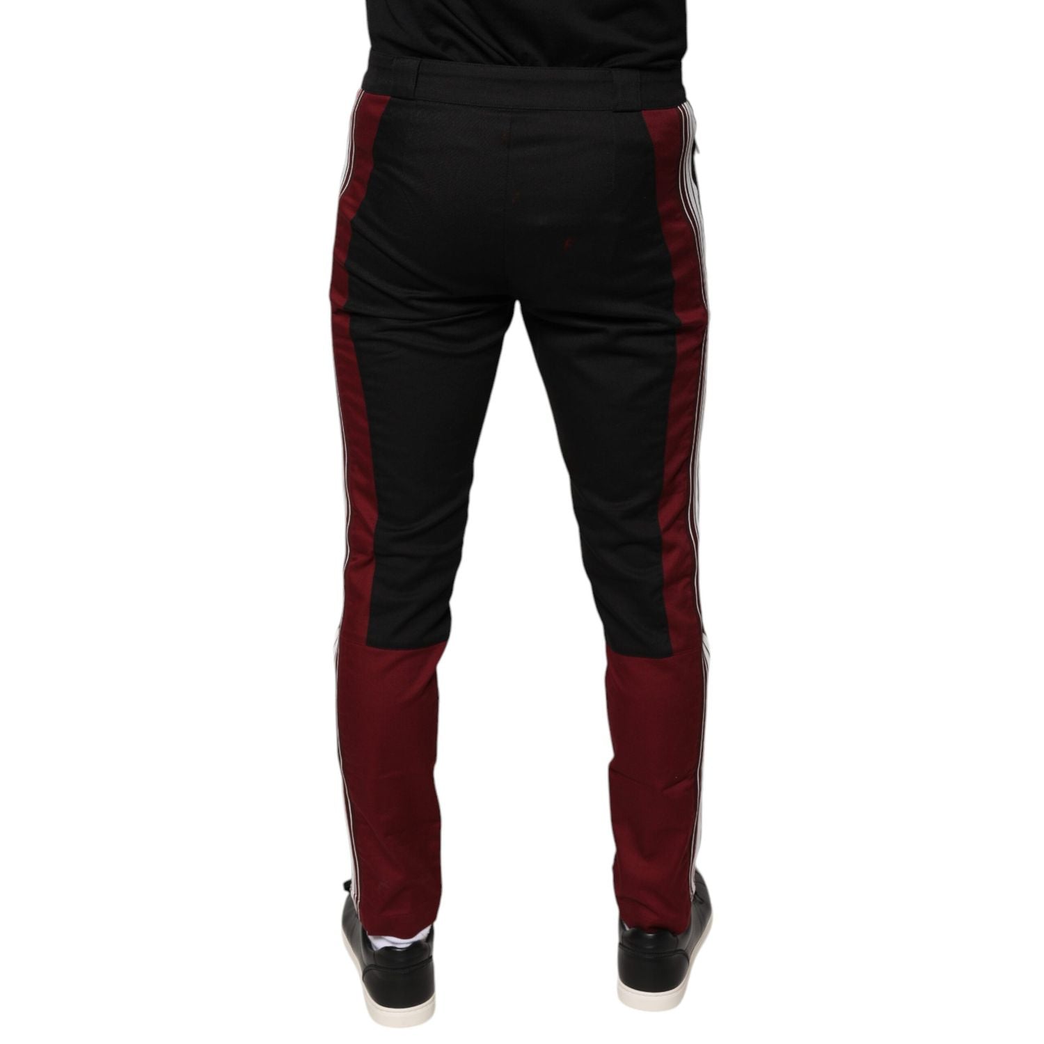 Dolce & Gabbana Multicolor Stripe Skinny Cotton Pants