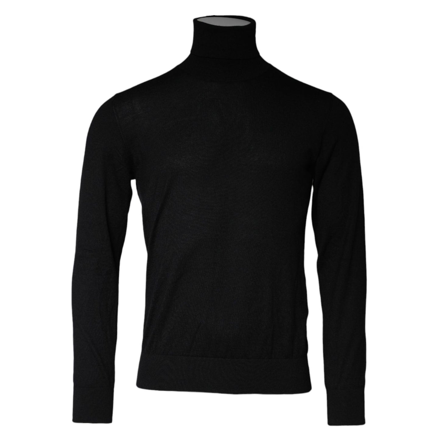 Dolce & Gabbana Black Long Sleeve Turtleneck Pullover Sweater