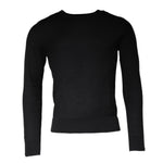 Dolce & Gabbana Black Long Sleeve Crew Neck Pullover Sweater TSH87079-46