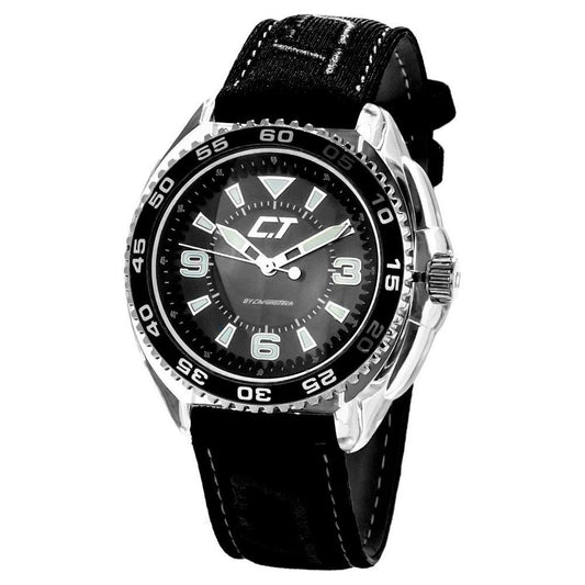 Chronotech Black Leather Watch 1728,67434610848,Black,Chronotech,Men,New with tags,Watches,Watches for Men - Watches Chronotech CHCC6280L01AC