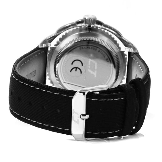 Chronotech Black Leather Watch 1728,67434610848,Black,Chronotech,Men,New with tags,Watches,Watches for Men - Watches Chronotech CHCC6280L01AC