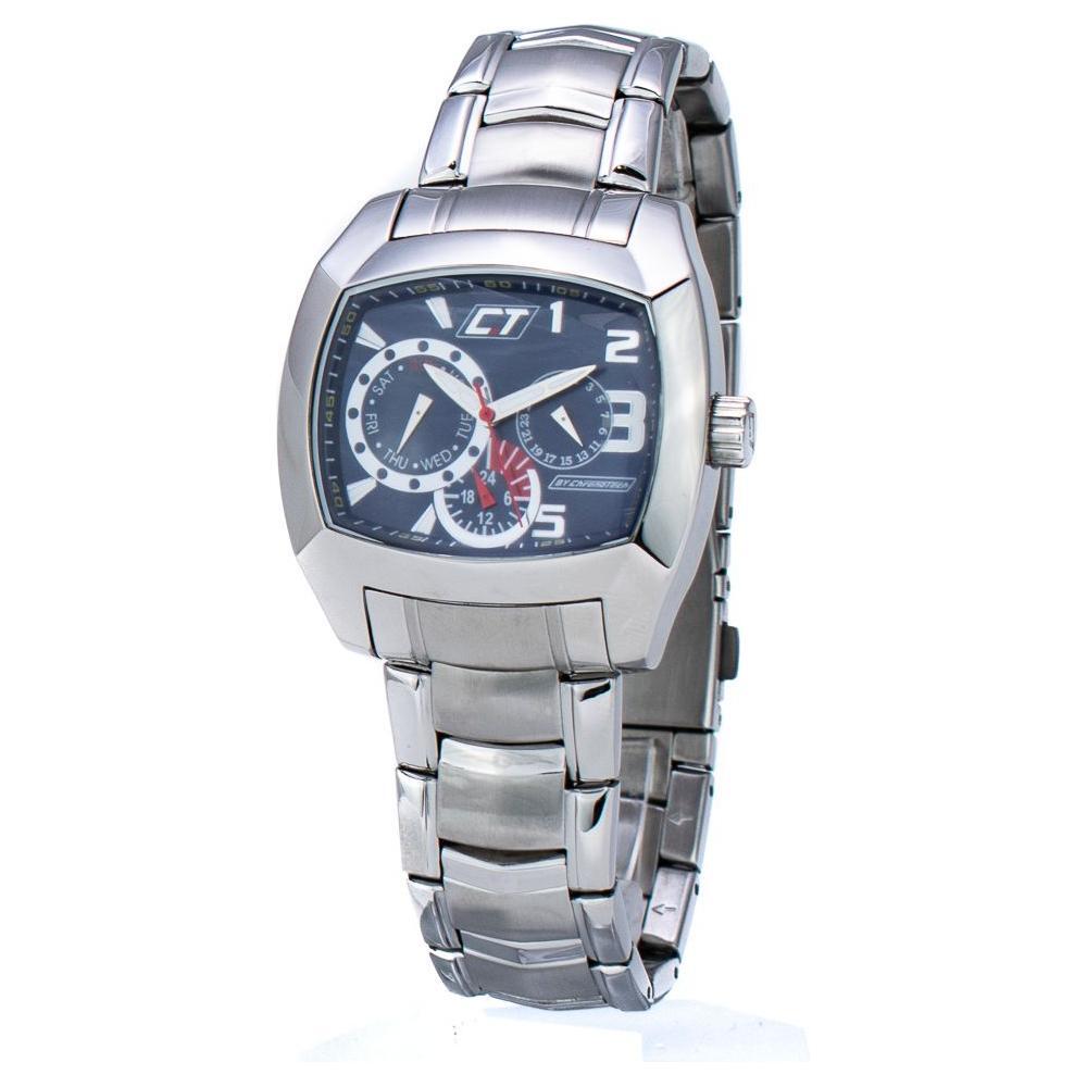 Chronotech Silver Stainless Steel Dress Watch