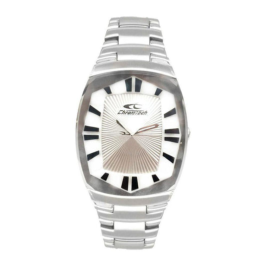 Chronotech Silver Stainless Steel Watch Chronotech Gray