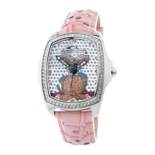 Chronotech Multicolor Leather Watch Chronotech Light Gray