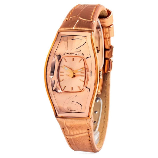 Chronotech Multicolor Leather Watch Chronotech Dark Salmon
