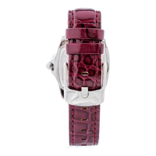 Chronotech Red Leather Watch Chronotech Dim Gray