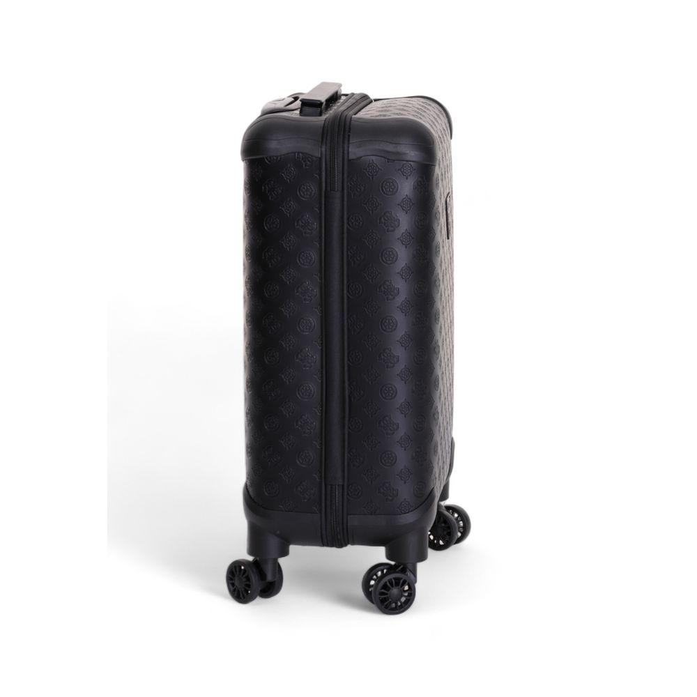 Front view with bag zipped and handles upright.