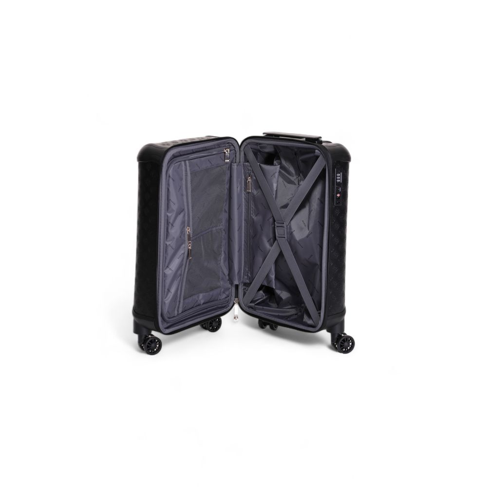 Front view with bag zipped and handles upright.
