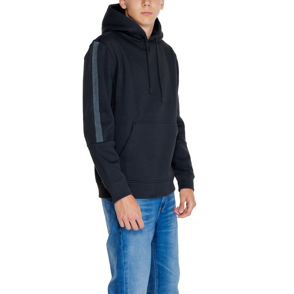 Calvin Klein Jeans Black Cotton Hoodie