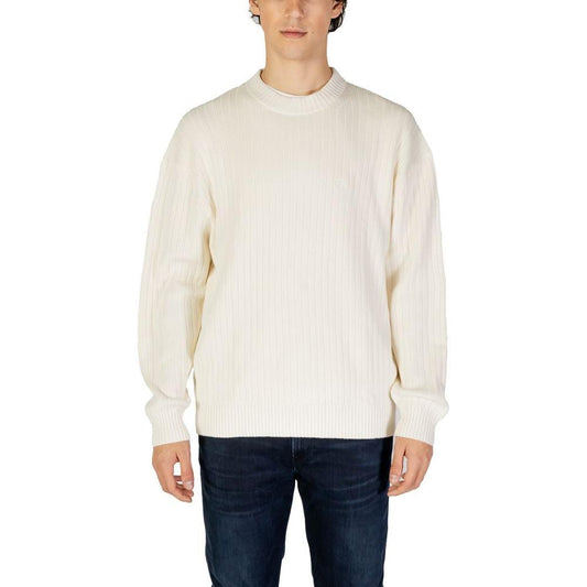 Calvin Klein Jeans Cream Cotton Sweater