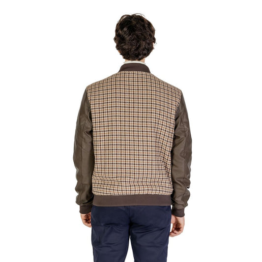 Gianni Lupo Brown Polyester Jacket Gianni Lupo Dark Slate Gray
