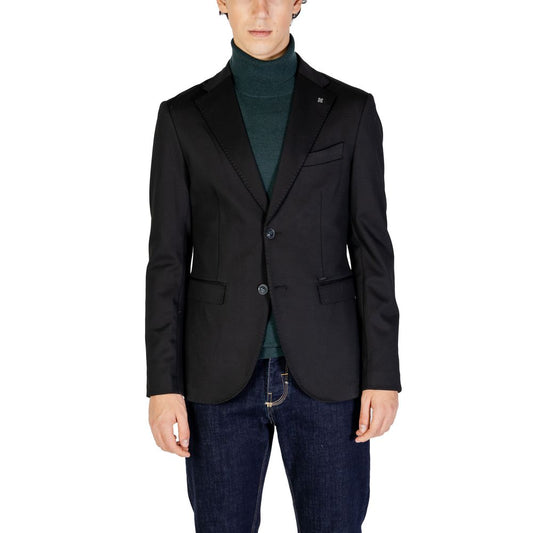 Gianni Lupo Black Polyester Blazer Gianni Lupo Black