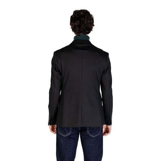 Gianni Lupo Black Polyester Blazer Gianni Lupo Black
