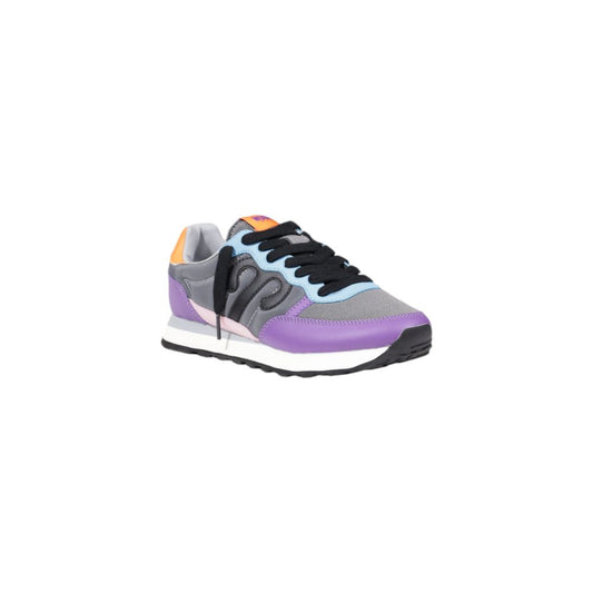 Wushu Purple Suede Leather Sneaker Wushu Gray