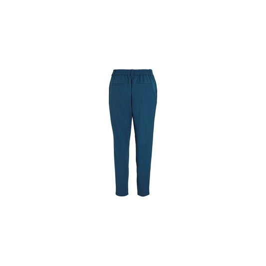Vila Clothes Blue Polyester Jeans & Pant Vila Clothes Dark Slate Gray