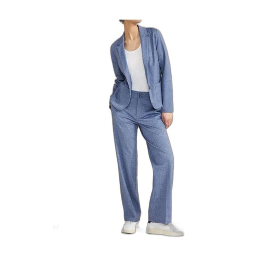 Street One Blue Polyester Suits & Blazer Street One Slate Gray