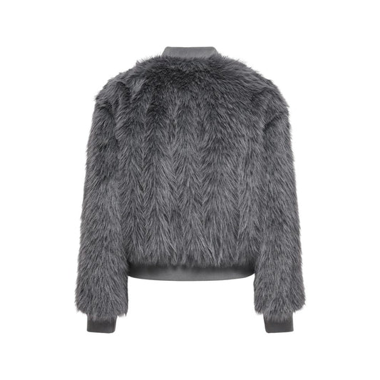 Only Gray Polyester Jackets & Coat Only Dim Gray