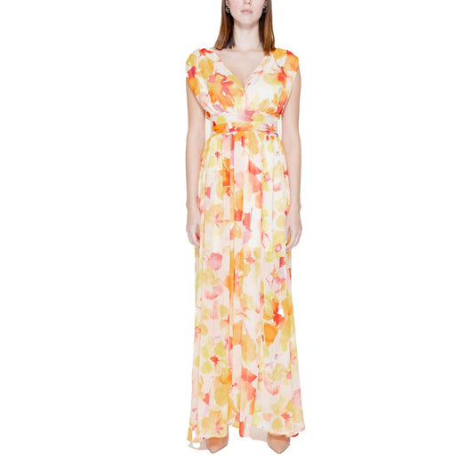 Morgan De Toi Orange Polyester Dress Morgan De Toi Wheat